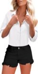 Women's Cotton Oxford Long Sleeve Button Down Work Blouse
